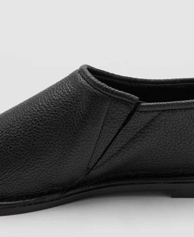 Mango Women's Leather Flat Shoes