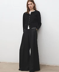 Mango Women's Knitted Button Cardigan