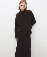 Mango Women's Wool-Blend Knitted Skirt