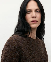 Mango Women's Boucle Short-Sleeved Sweater