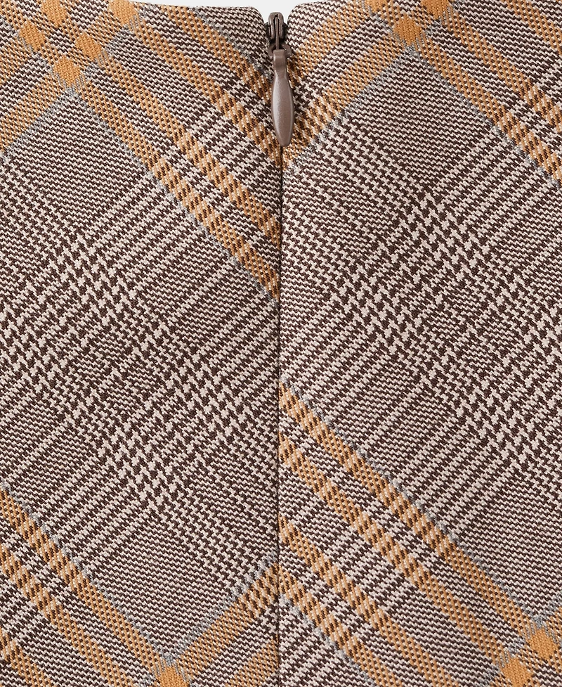 Mango Women's Fitted Check Top