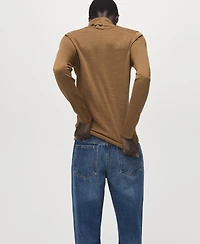 Mango Women's Wool-Blend Turtleneck Sweater