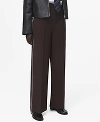Mango Women's Side Striped Trousers