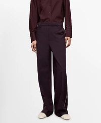 Mango Women's Side Striped Trousers