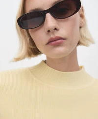 Mango Women's High Collar Sweater