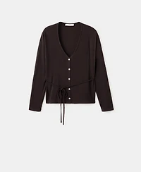 Mango Women's Bow Knitted Cardigan