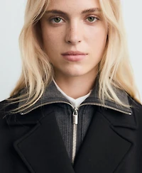 Mango Women's Long Combined Coat