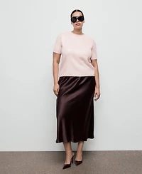 Mango Women's Short-Sleeved Sequin Sweater