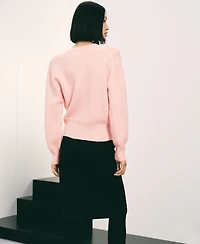 Mango Women's V-Neck Knit Sweater