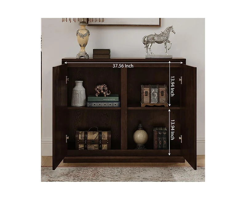 Casainc Mid Century Modern V-shape Storage Cabinet