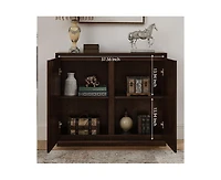 Casainc Mid Century Modern V-shape Storage Cabinet