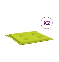 vidaXL Garden Chair Cushions 2 pcs Bright Green Oxford Fabric