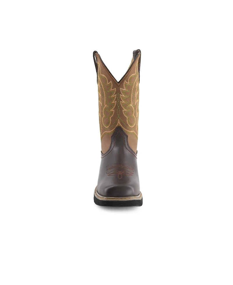 Forastero Men's Leather Cowboy Boots Bicolor