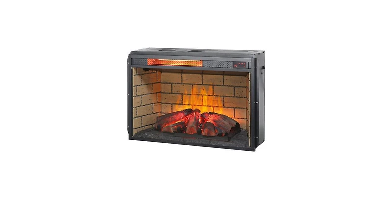 Flynama 26 inch infrared quartz heater fireplace insert