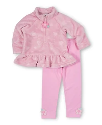 Florence Eiseman Little Girls Heart Fleece Top