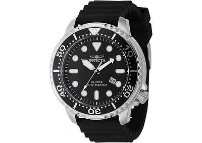 Invicta Men's 44834 Pro Diver Quartz PC32 Black Dial Watch