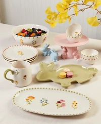 Haven 14" Stoneware Bunny Serving Tray