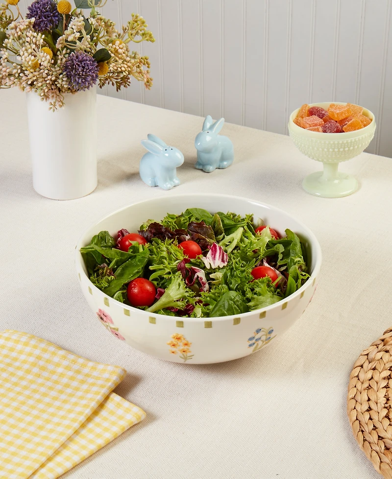 Haven 10.5" Spring Floral Serving Bowl