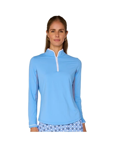 G Lifestyle Clothing Women's Binding Quarter Zip Top