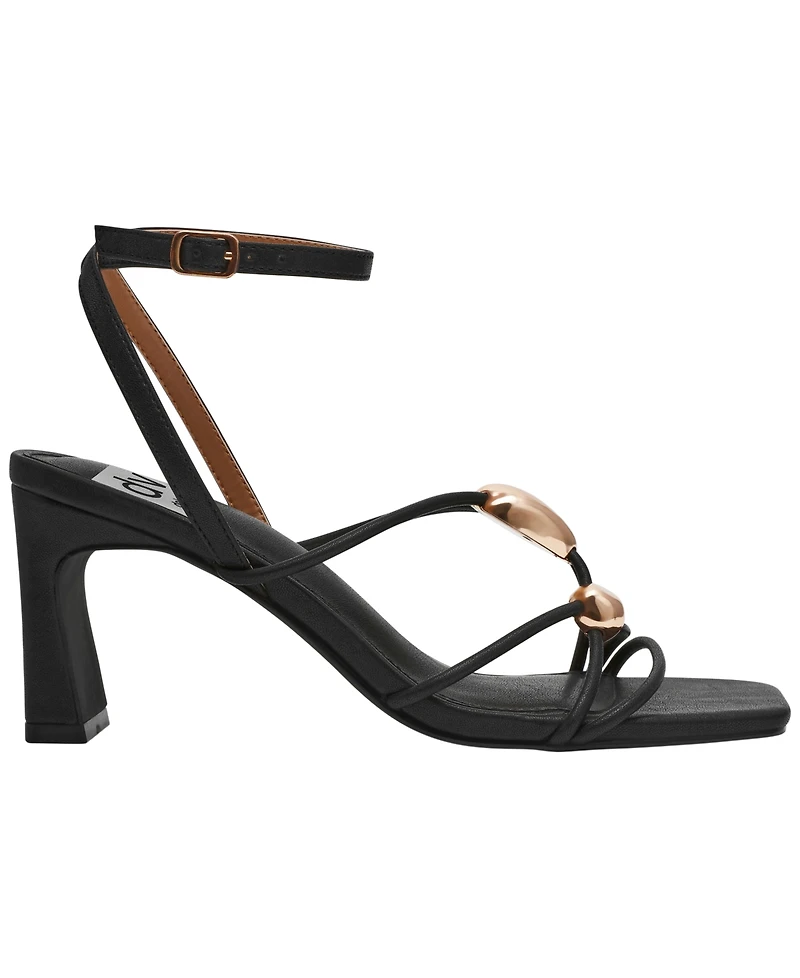 Dv Dolce Vita Women's Leeana Embellished Jewelry Strappy High Heel Dress Sandals