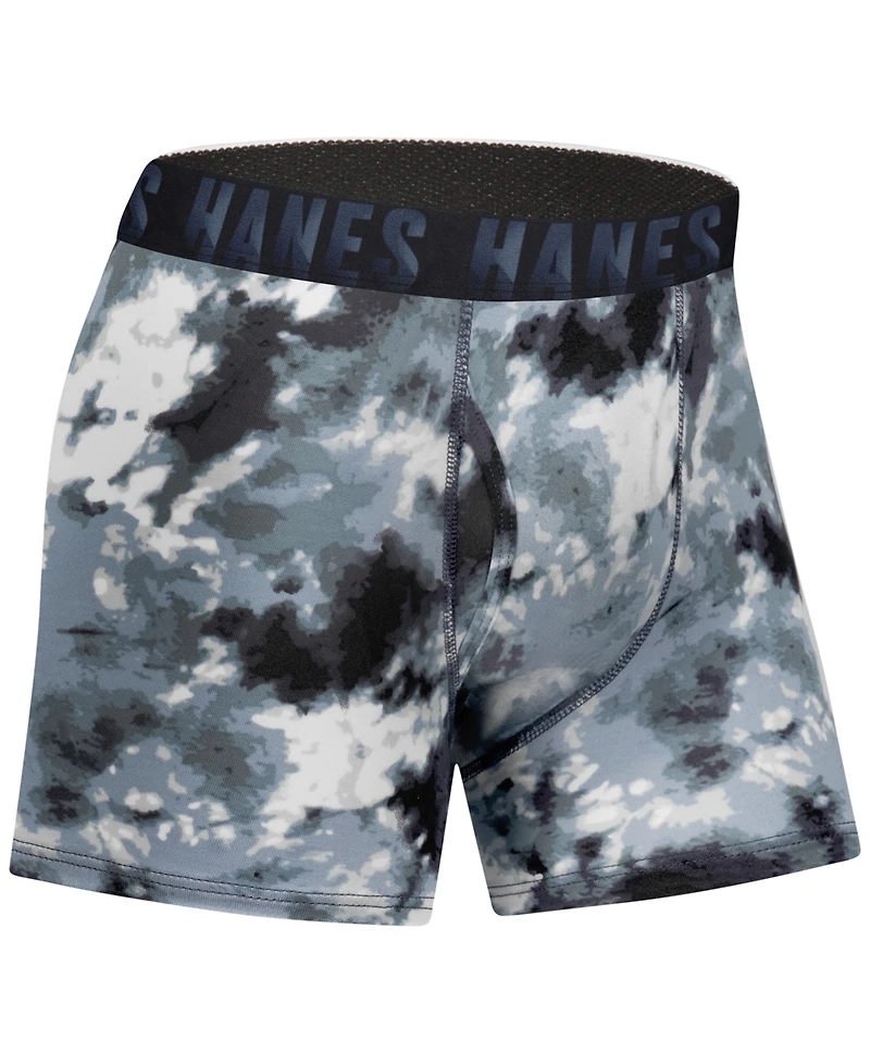 Boys Hanes, 5+1 Bonus Pack, Underwear Boxer Briefs, Moves Ultimate Performance Stretch, Solids/Camo Prints