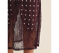 Arose Studio, Inc Women's Nerina Collared Lace Design Midi Dress