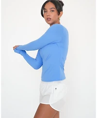 Rebody Active Women's Raya Mid-Length Compression Nylon Long-Sleeve Top