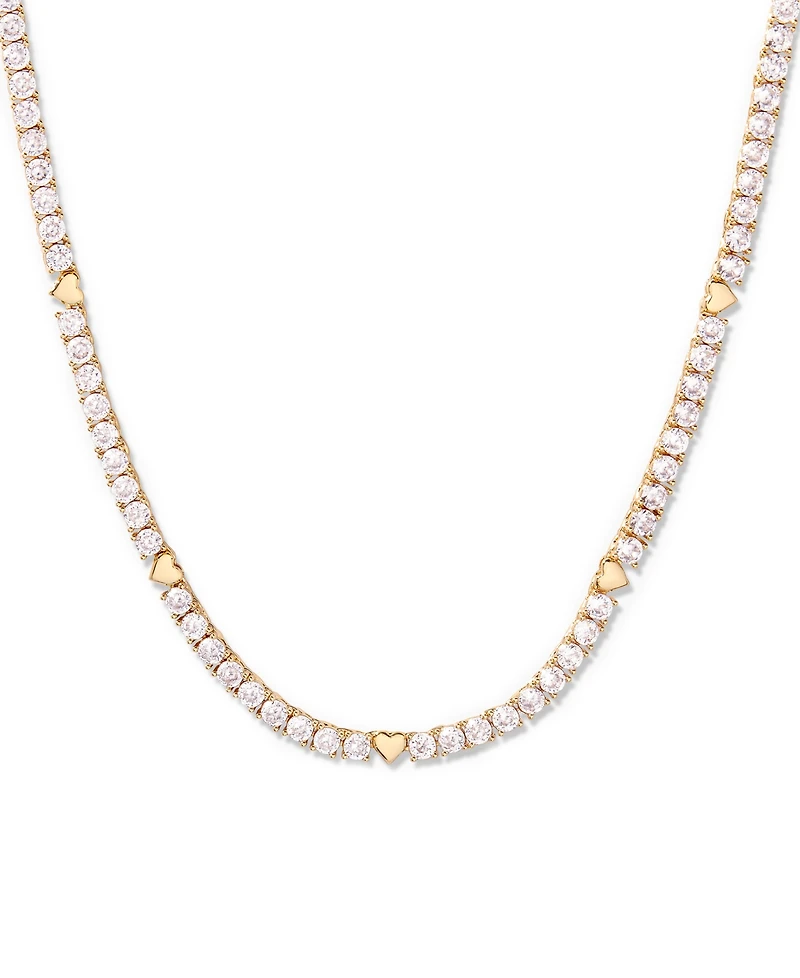 brook & york Coco Heart Tennis Necklace
