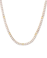 brook & york Coco Heart Tennis Necklace