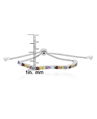 Macy's Multi-Stones Bolo Bracelet (1.84 ct. t.w.) in Sterling Silver