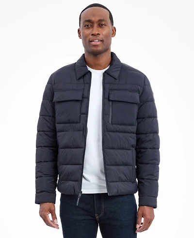 Michael Kors Men's Quilted Shirt Jacket