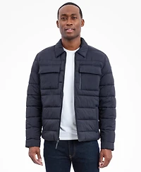 Michael Kors Men's Quilted Shirt Jacket