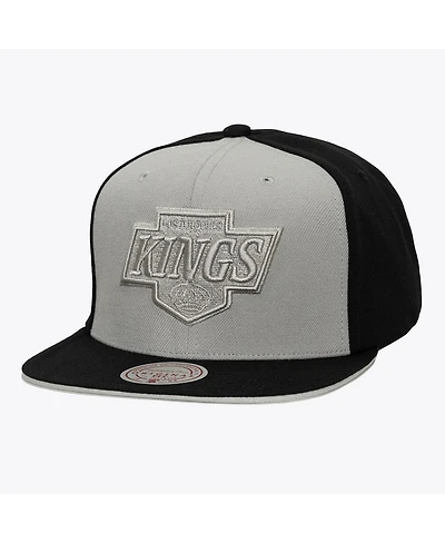 Men's Silver & Black Los Angeles Kings Color Pop Snapback Hat