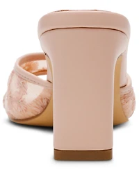 Dv Dolce Vita Women's Lennie Floral Lace Blade Heel Dress Sandals