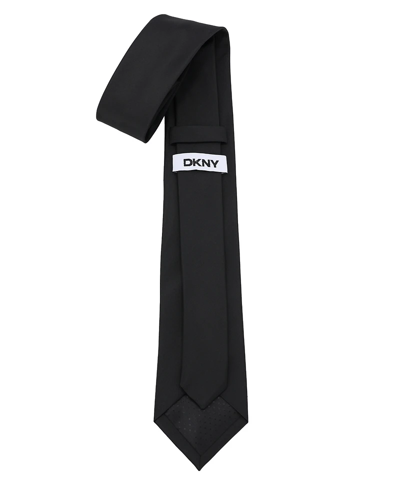 Dkny Men's Matte Satin Slim Design Tie