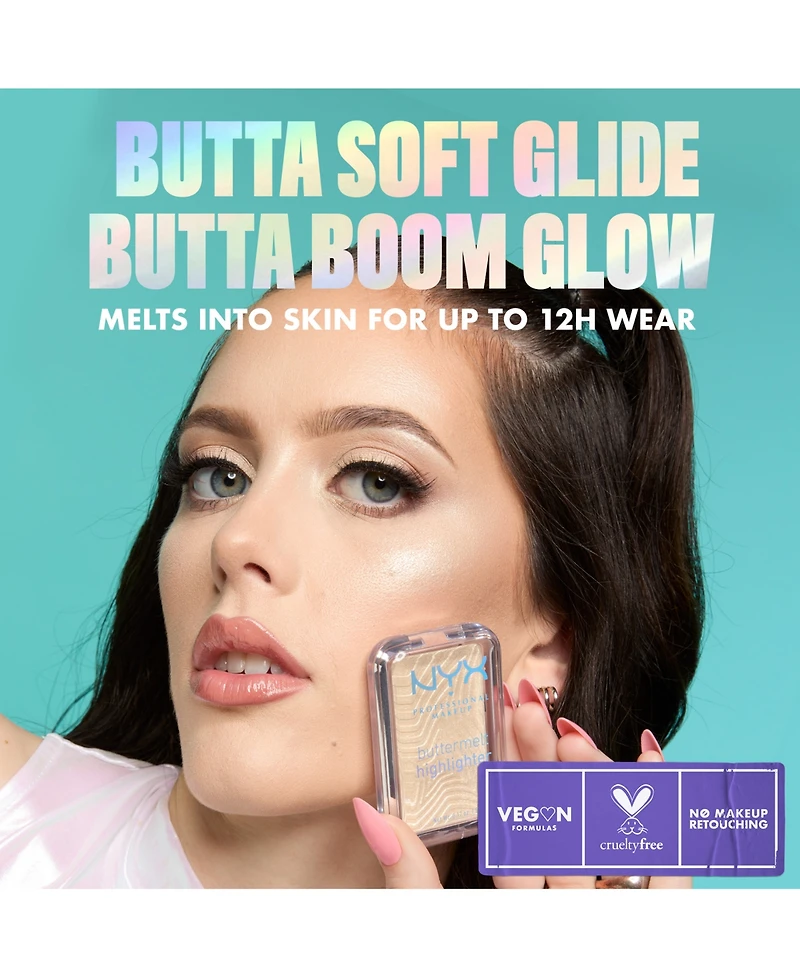 Nyx Professional Makeup Buttermelt Powder Highlighter, 0.17 oz.