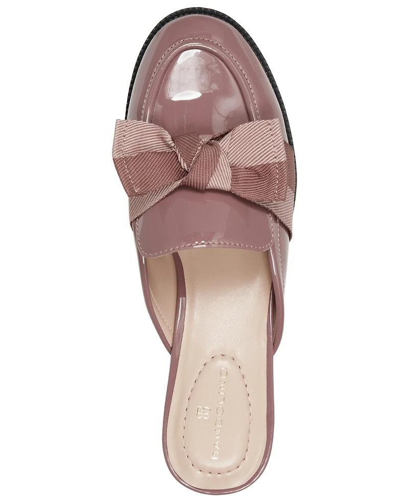 Bandolino Women's Leilani Bow Slip-On Tailored Mule Loafers