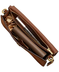 Coach Suede Elora Top Handle Leather Crossbody Bag