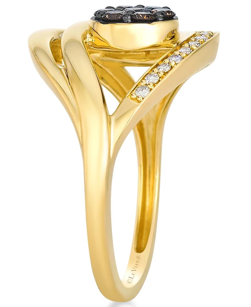 Le Vian Nude Diamond (0.11 ct. t.w.) and Chocolate Diamond (0.23 ct. t.w.) Ring in 14k Honey Gold