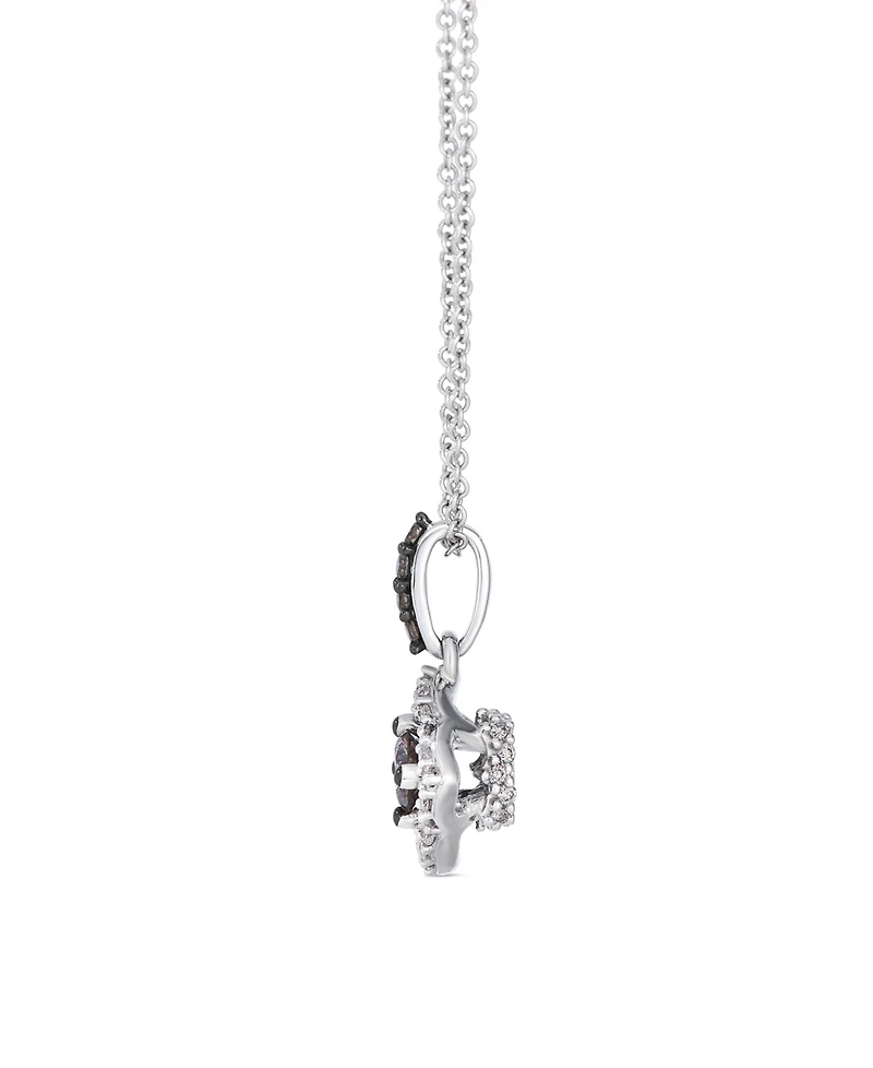 Le Vian Chocolate Diamond (0.22 ct. t.w.) and Vanilla Diamond (0.16 ct. t.w.) Pendant Necklace in 14k Vanilla Gold