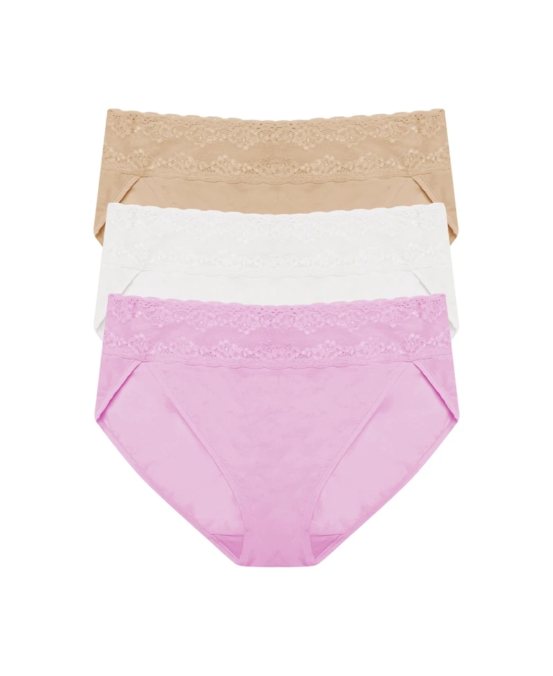 Natori Women's Bliss Perfection One French Cut Brief 3 Pack