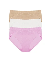 Natori Women's Bliss Perfection One French Cut Brief 3 Pack