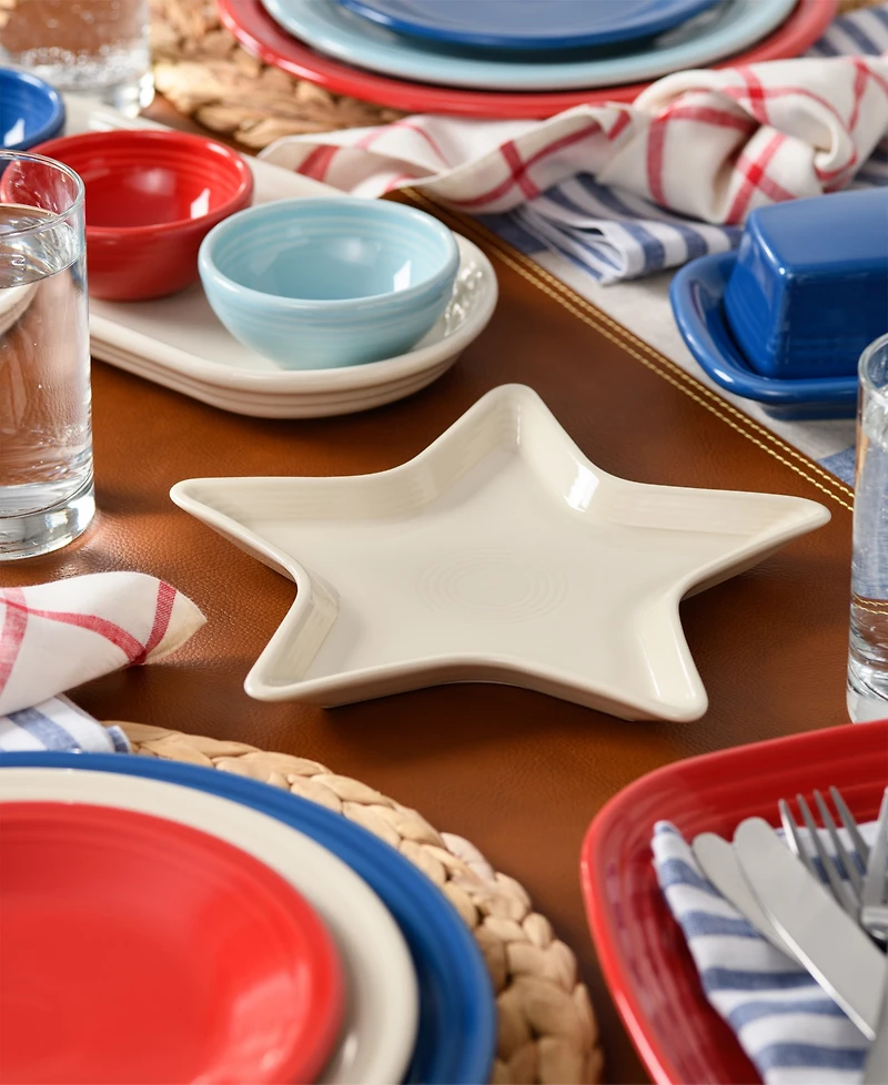 Fiesta Star-Shaped Serving Plates, Set of 4, Service For 4