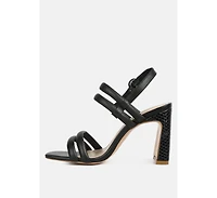 avianna Womens slim block heel sandal