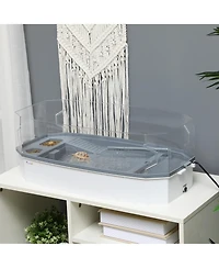PawHut Triple-Filtering Turtle k Reptile Enclosure Turtle Habitat