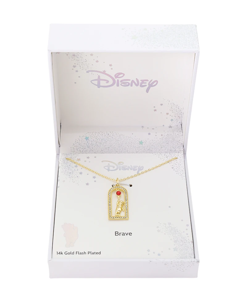 Disney Winnie the Pooh Crystal Pendant Necklace