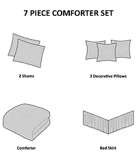 Madison Park Wilma 7-Pc. Comforter Set, California King