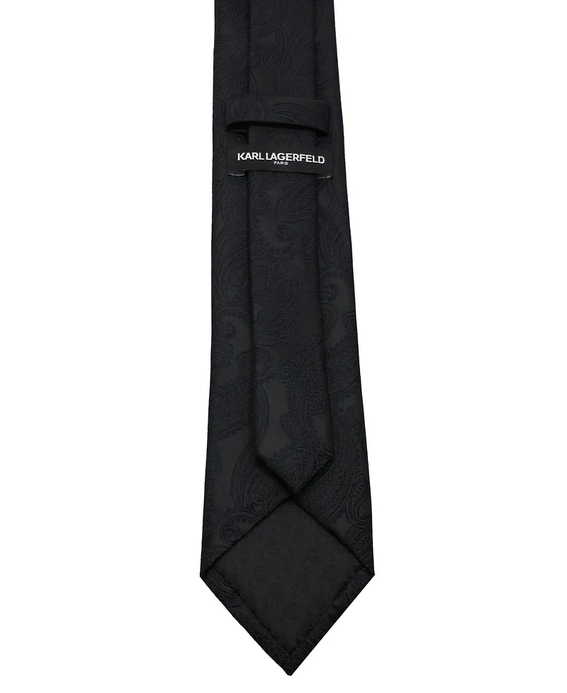 Karl Lagerfeld Paris Men's Glen Plaid Pattern Classic Tie