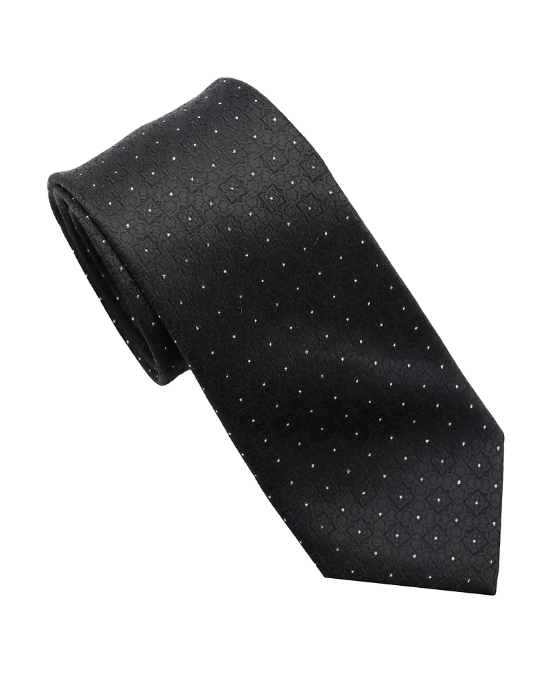 Karl Lagerfeld Paris Men's Sparkle Medallion Pattern Classic Tie
