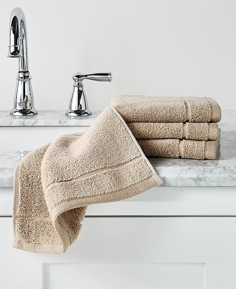 Arch Studio Quick Dry Washcloth 4-Pack, Exclusively at Macy's